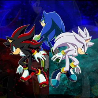 Dark Sonic vs Super Shadow wallpaper