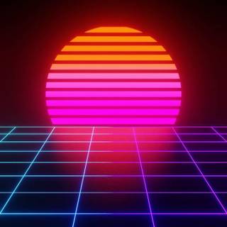 80 neon iPhone wallpaper