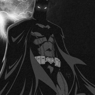 Batman black and white wallpaper