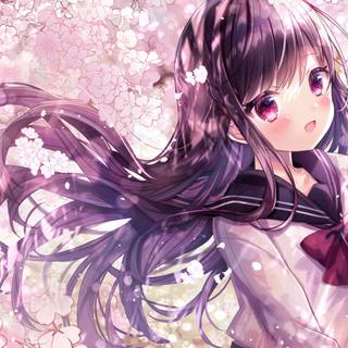 Anime girl cute 4k wallpaper