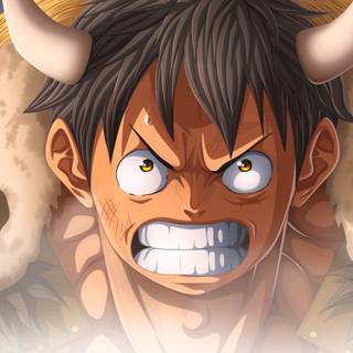 Luffy face wallpaper