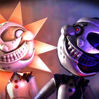 Security Breach Sun and Moon wallpaper