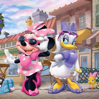 Daisy and Minnie Mouse wallpaper