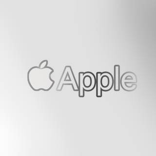 White Apple logo wallpaper