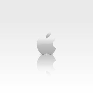 White Apple logo wallpaper