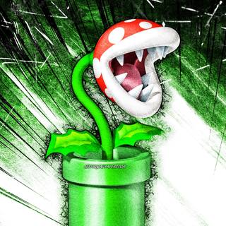 Mario Piranha Plant wallpaper