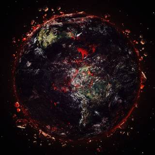 Burning Earth wallpaper