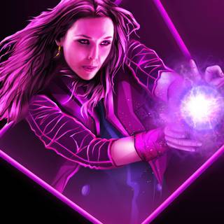 Neon portrait wallpaper