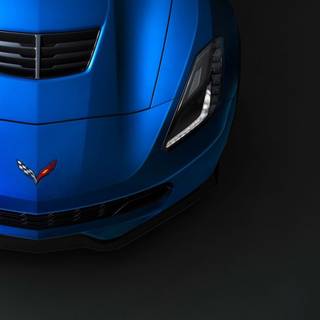 Blue Corvette wallpaper