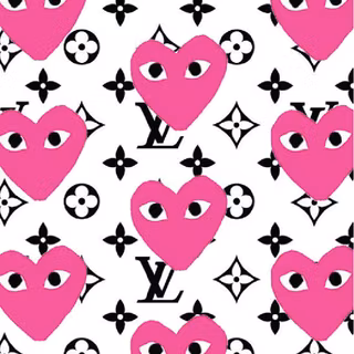 CDG pink wallpaper