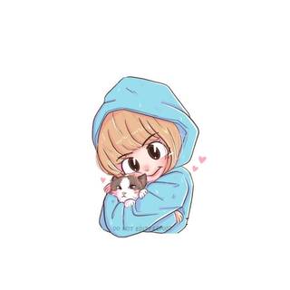 Blackpink cute cartoon 2022 wallpaper