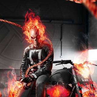 Ghost Rider logo wallpaper