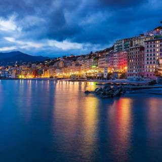 Sea at night wallpaper