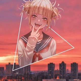 Anime pink aesthetic PS4 wallpaper