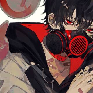Black red anime wallpaper