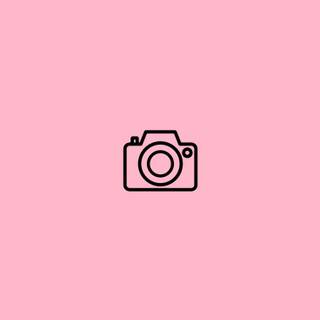 Pink icon aesthetic wallpaper