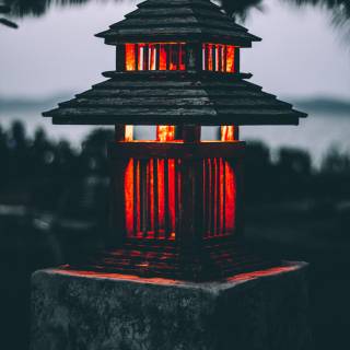 Lamp light wallpaper