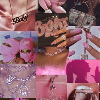 Girls collage wallpaper