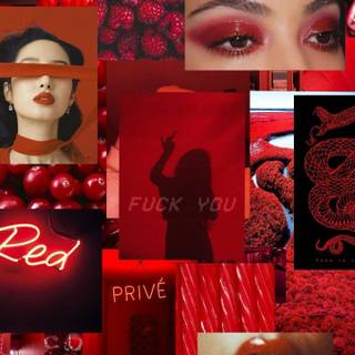 Girls collage wallpaper