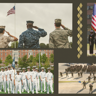 Military collage wallpaper