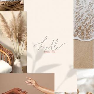 Aesthetic phone beige wallpaper