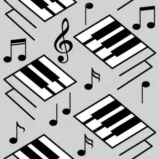 Piano notes wallpaper