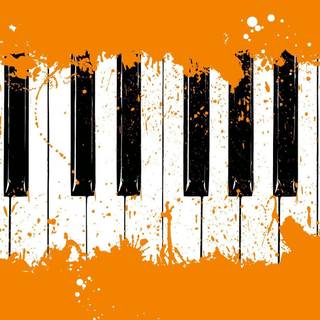 Piano notes wallpaper