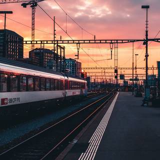 Travelling by train wallpaper