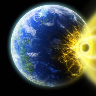 Planet explosion HD space wallpaper