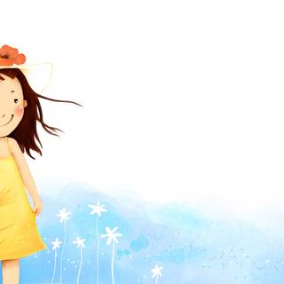 Children summer cartoon wallpaper