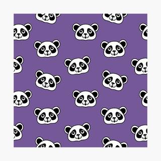 Purple panda wallpaper
