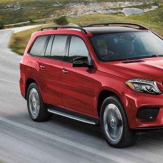 Mercedes GLS red wallpaper