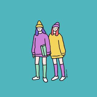 Matching bestie wallpaper