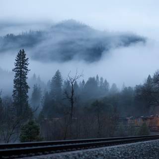 Train road wallpaper