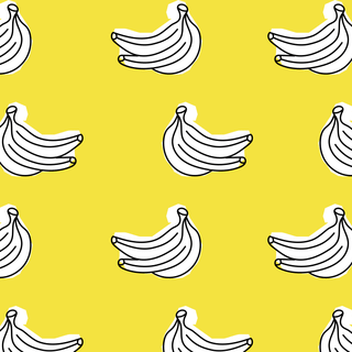 Banana print wallpaper