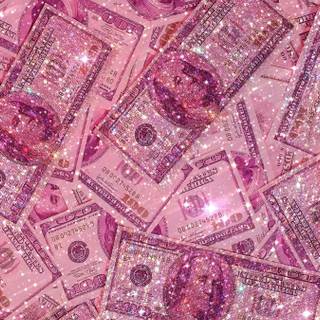 Glitter money wallpaper