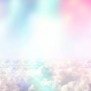 Fluffy clouds wallpaper