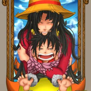 Luffy x Boa Hancock wallpaper