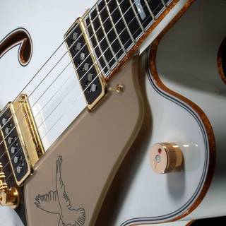 White guitar wallpaper