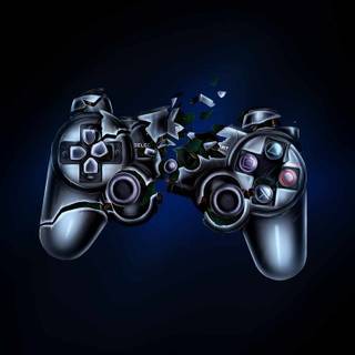 Broken controller wallpaper