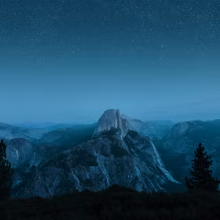 Night mountain summer wallpaper