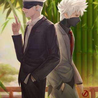 Kakashi and Gojo wallpaper