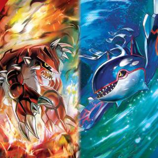 Groudon and Kyogre wallpaper