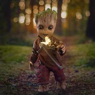 Groot and Hulk wallpaper