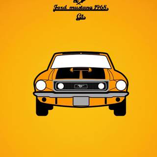 68 Mustang wallpaper