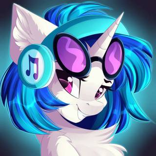 Vinyl Scratch wallpaper