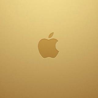 iPhone logo gold wallpaper