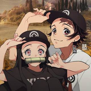 Tanjiro Nezuko phone wallpaper