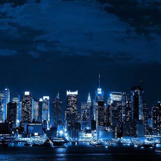 Desktop night city wallpaper