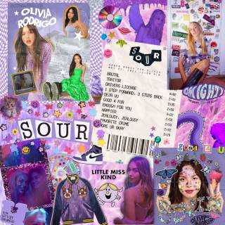 Olivia Rodrigo collage wallpaper